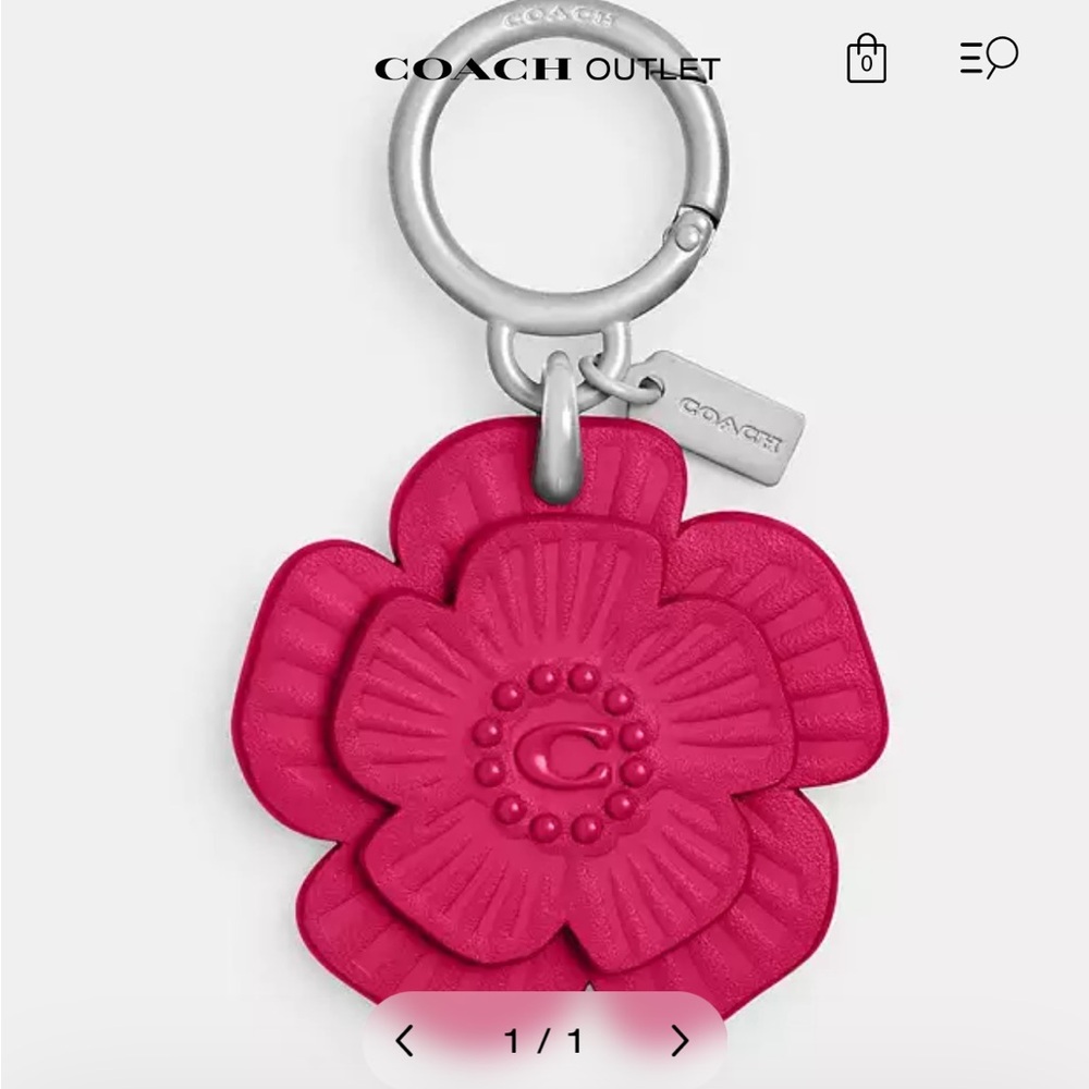 Coach Tea Rose Bag Charm